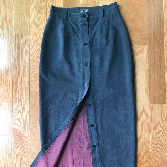 Calvin Klein Dresses & Skirts - Classy Long Grey Silk Calvin Klein Maxi Skirt